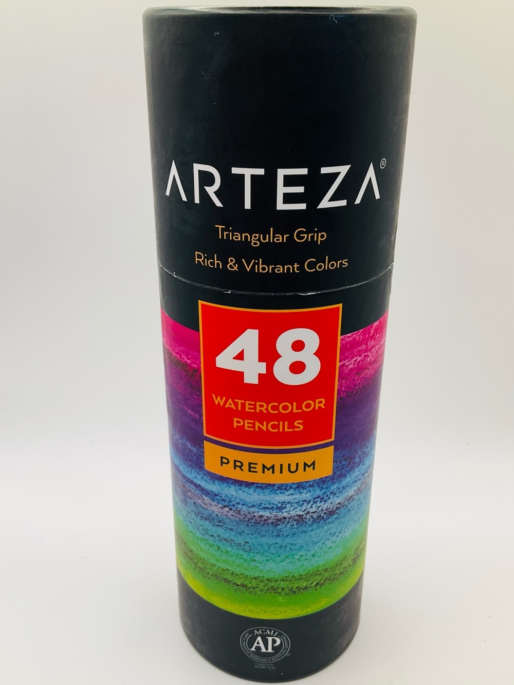 ARTEZA 48-Piece Watercolor Triangular Grip Pencil Set Multicolored Art Drawing